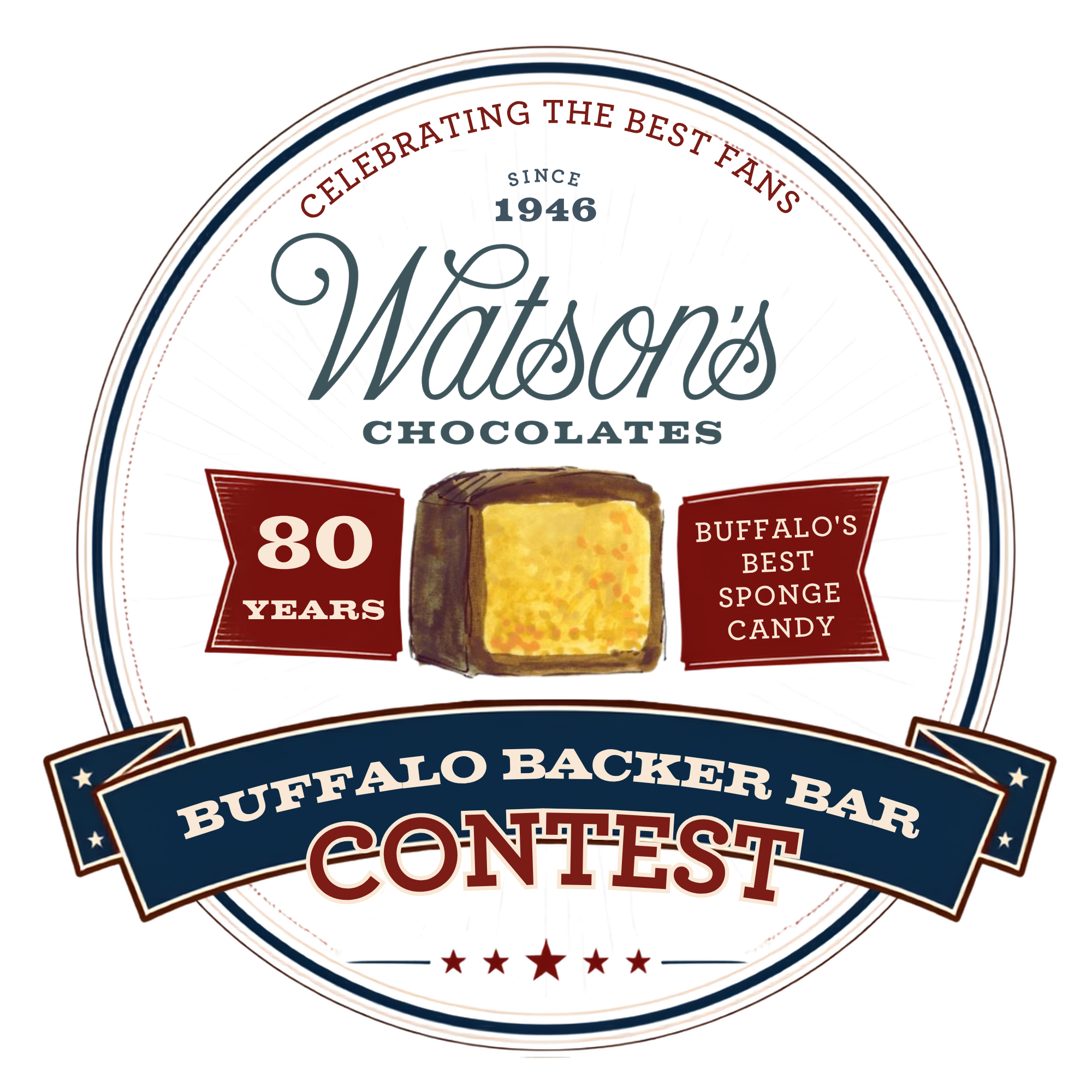 Watson’s Chocolates 80th Anniversary Buffalo Bills Backer Bar Contest