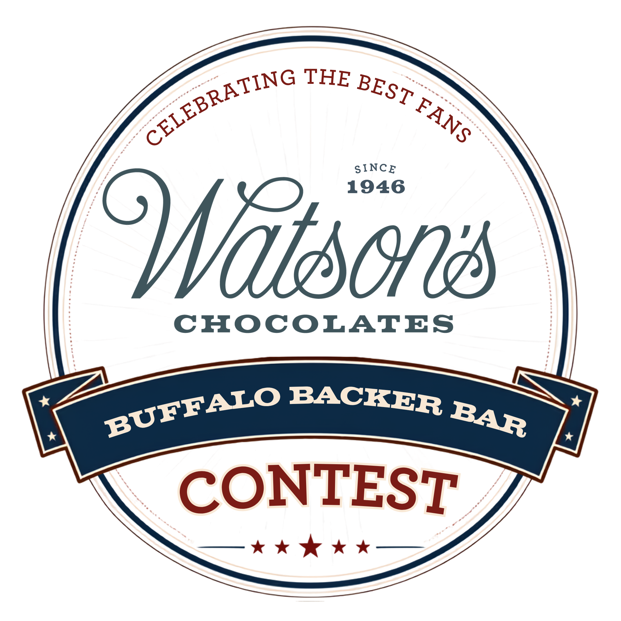 Watson’s Chocolates 80th Anniversary Buffalo Bills Backer Bar Contest