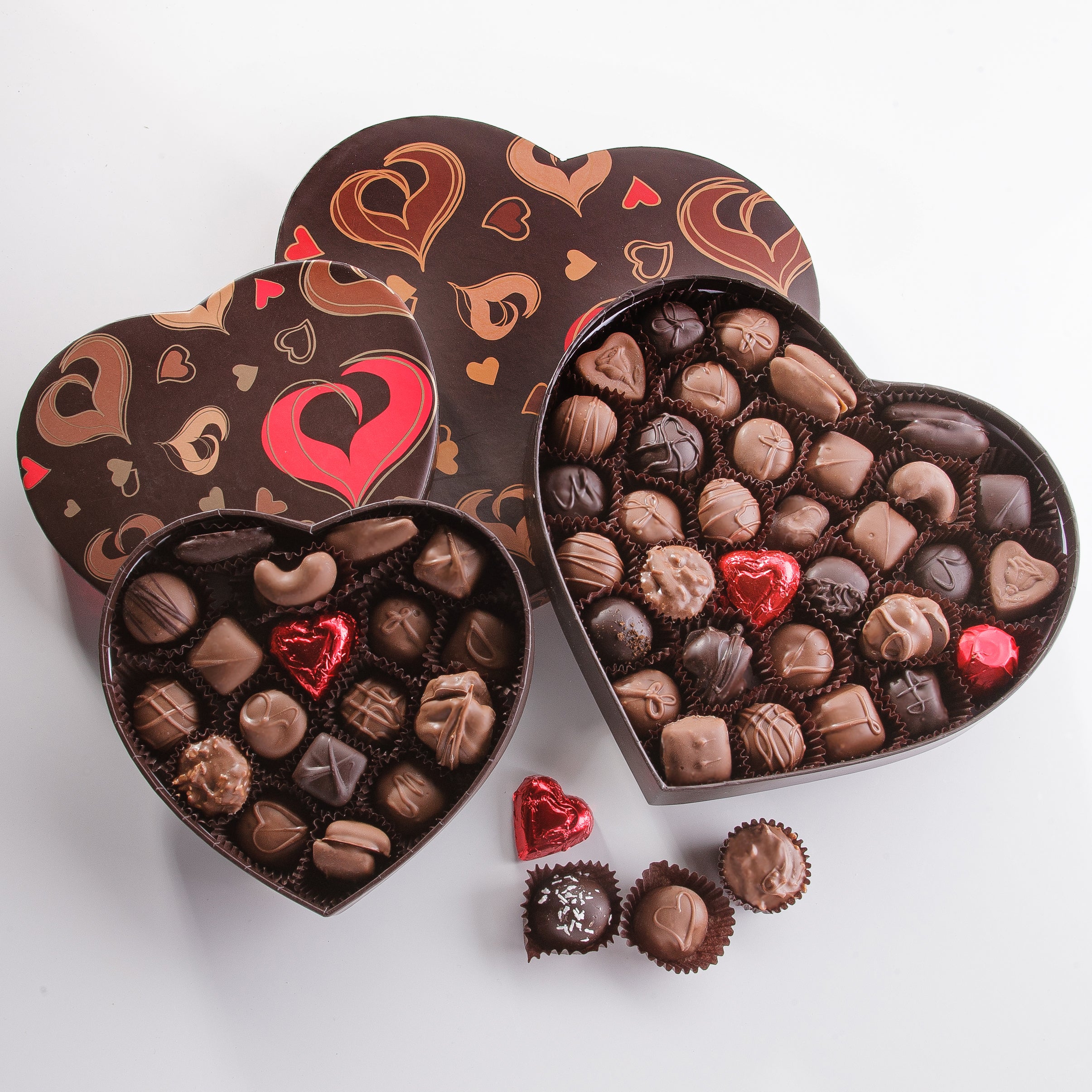 Watson's Chocolates assorted chocolates in a heart shaped box