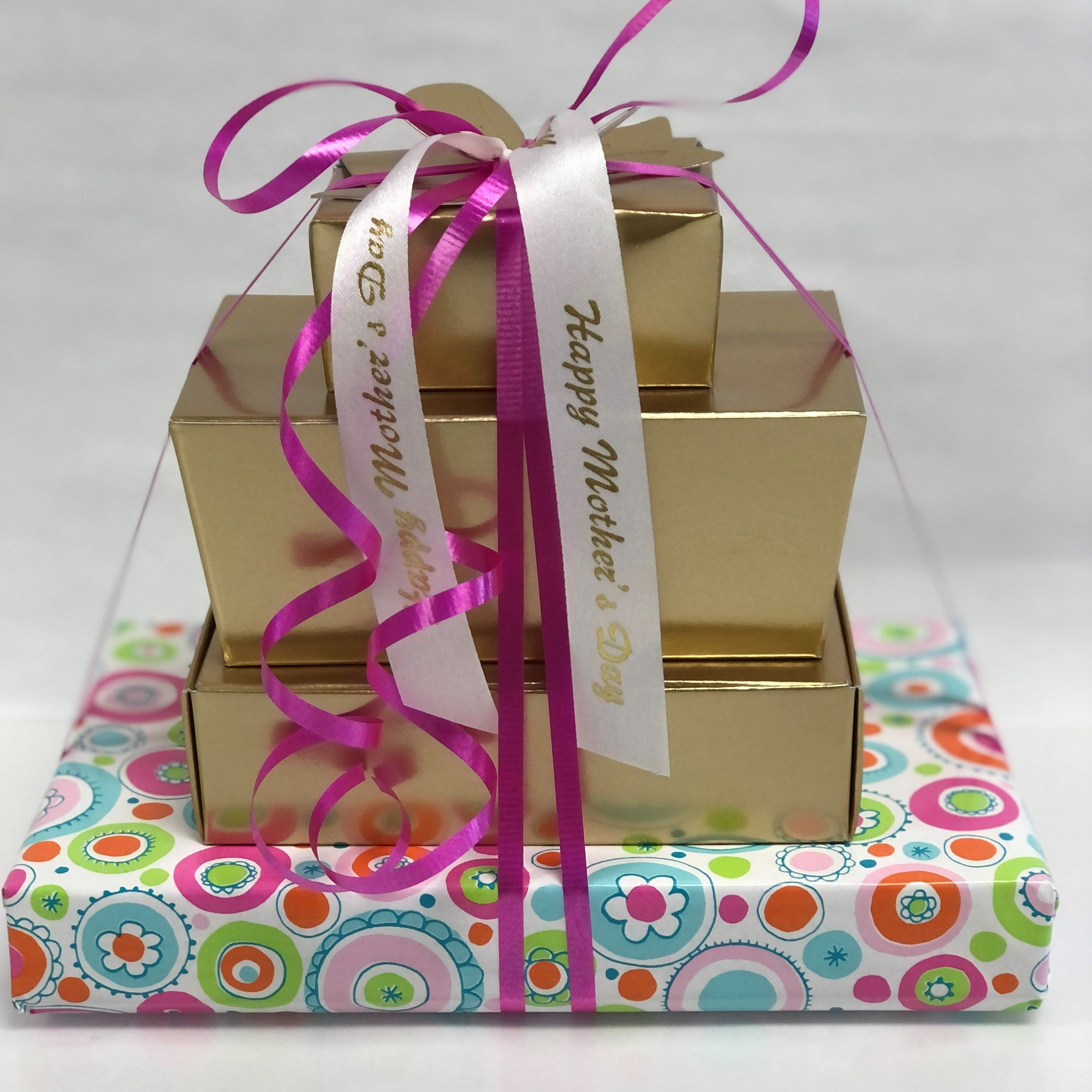 Mother's day 4 tiered boxes of chocolates